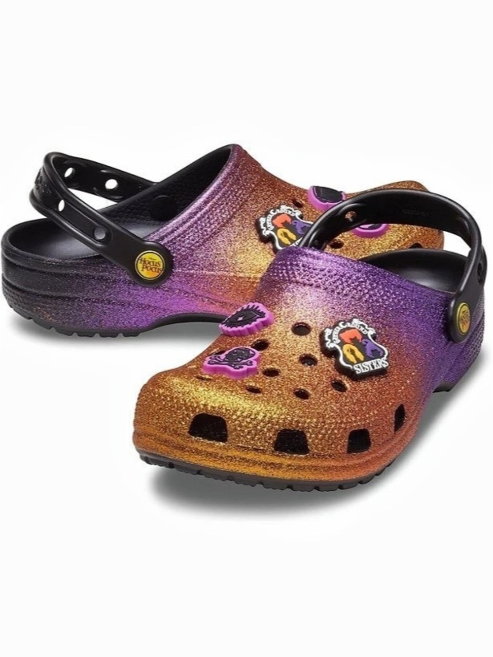 Crocs Disney Hocus Pocus Classic Clog Orange & Purple Like New